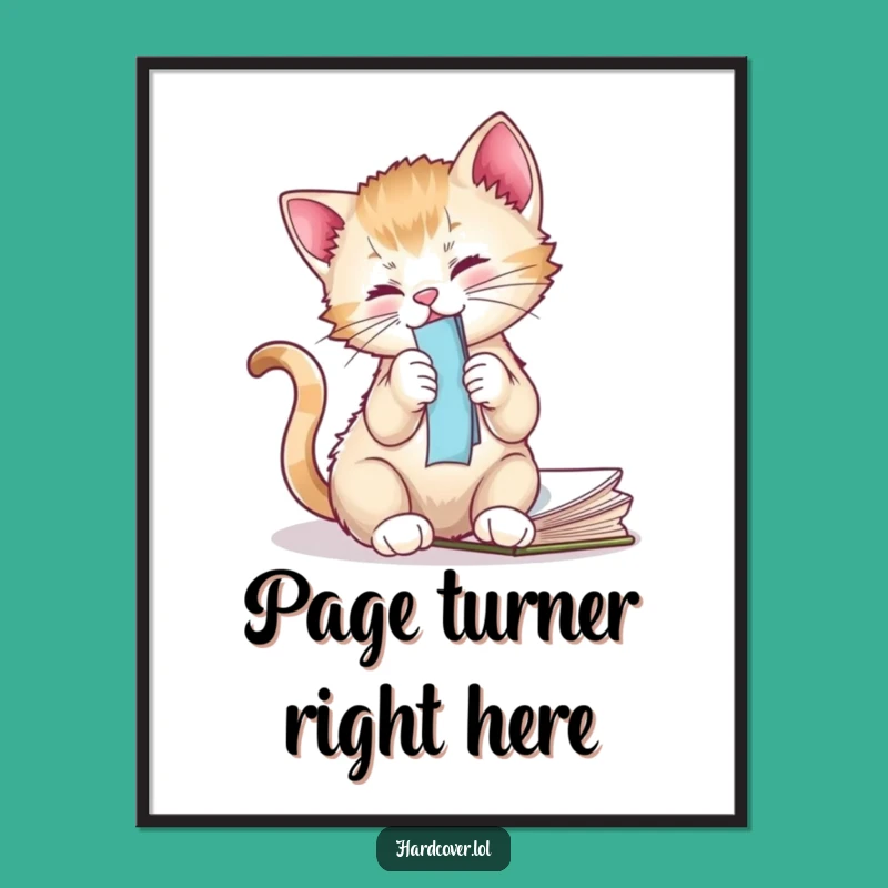 Funny Kitten Digital Art - Playful Printable Decor for Cat Lovers