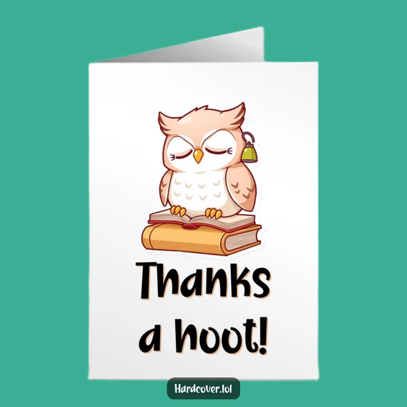 Free Printable Owl Thank You Card: Cute Downloadable Gift for Night Owls!