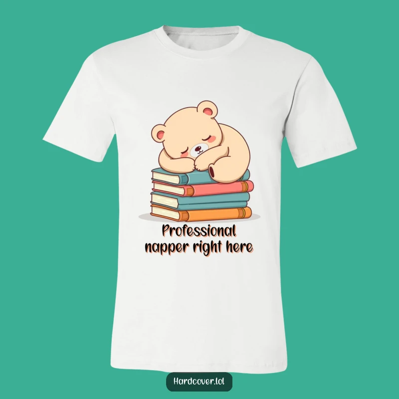 Funny Sleepy Bear Reading Shirt - Cozy Comfort Gift for Bookworms